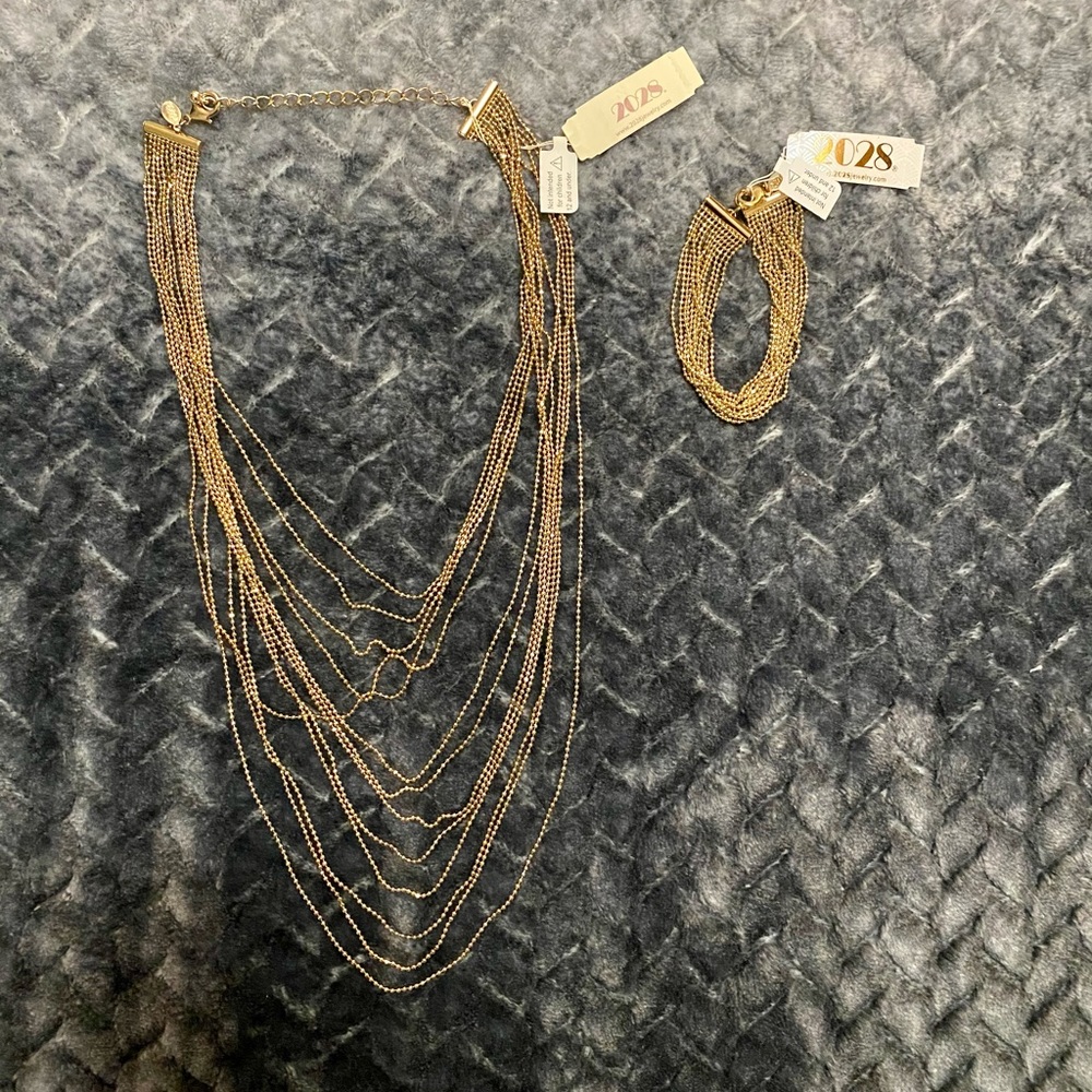2028 Necklace and Bracelet